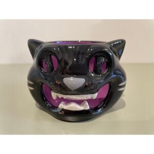 Rare Black Cat Candle Holder from 2011 Harry Slatkin Bath & Body Works Collab